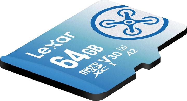 Immagine prodotto Lexar MicroSD ad alte prestazioni FLY (64 GB, microSDXC, U3, UHS-I)