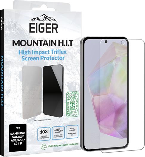 Eiger Display-Folie (1er-Pack) Mountain H.I.T Clear (1 Pezzo/i, Samsung Galaxy A56, Samsung Galaxy A36)