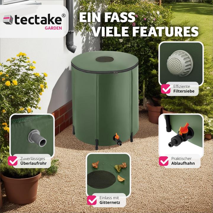 Immagine prodotto tectake Contenitore per acqua piovana (200 l)