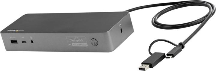 Image du produit StarTech .com Station d'accueil universelle pour ordinateur portable USB-C & USB 3.0 2x4K 100W PD (Port de connexion (propriétaire), 3 Ports)
