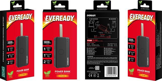 Actual product image Eveready external battery (30000 mAh, 111 Wh)