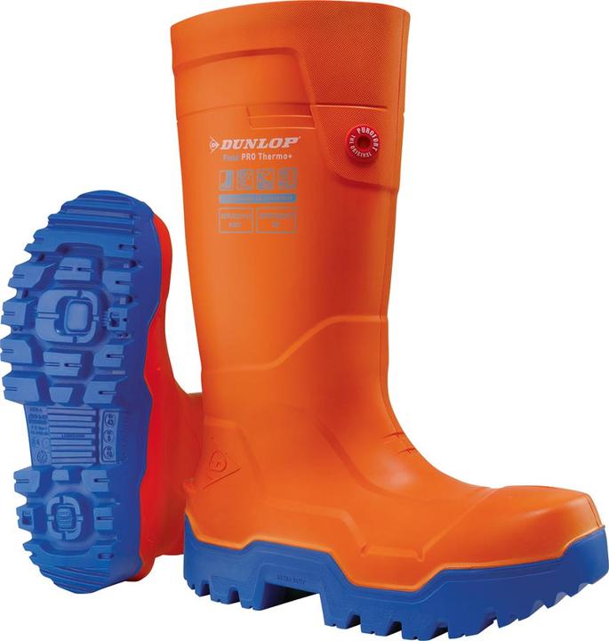 Image du produit Dunlop Bottes de travail FieldPRO Thermo+, S5/CI/CR/SRC, Purofort®, taille 48, orange (48)