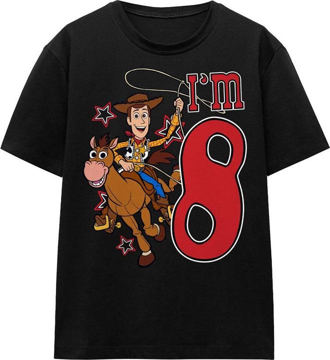 Immagine prodotto Toy Story I'm 8 Maglietta Compleanno Legno Adulto Unisex (M)
