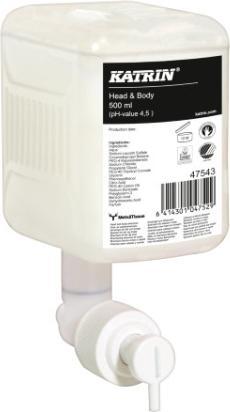 Actual product image Katrin Shower Gel Head & Body Arctic Breeze 12 x 500 ml soothing balm for body and hair, 12 S (500 ml)