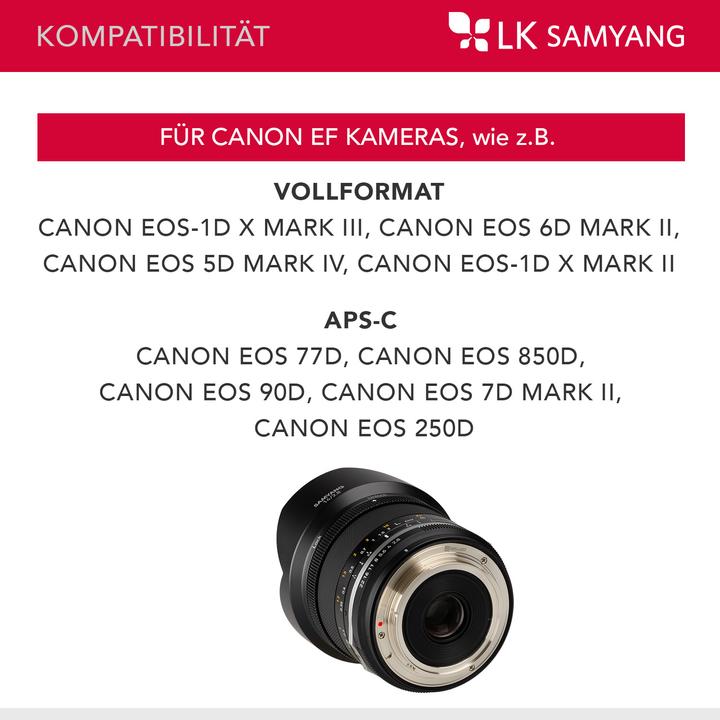 Actual product image Samyang 14mm f/2.8 MKII Canon EF (Canon EF, APS-C / DX)