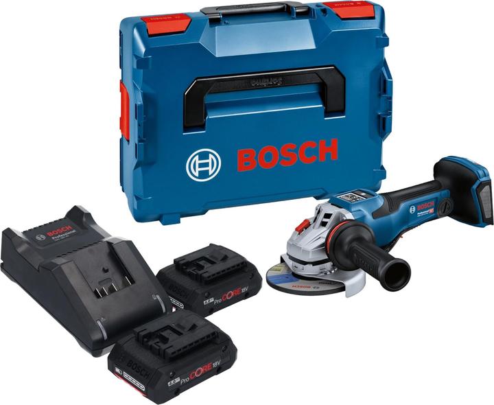 Produktbild Bosch Professional Bosch GWS 18V-15 PSC Professional Akku Winkelschleifer 18 V 125 mm BITURBO Brushless + 2x ProCORE (125 mm)