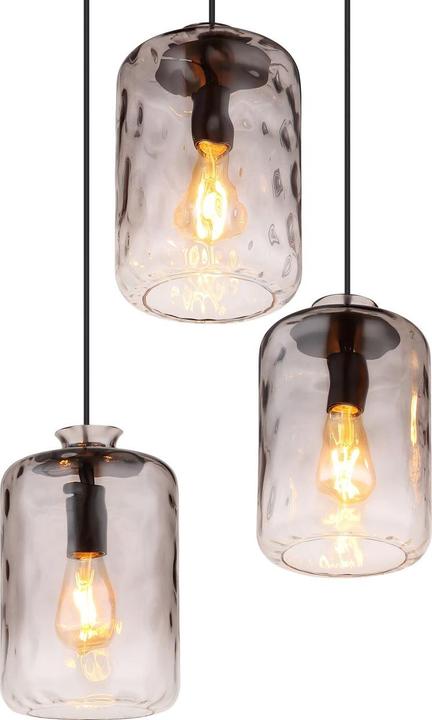 Actual product image Globo Pendant Lamp Metal Black Matt, 6xe27 (E27)