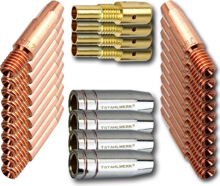 Produktbild Stahlwerk Verschleissteile Set 28-teilig MIG MAG Alu für AK25/MB25 Schweissbrenner