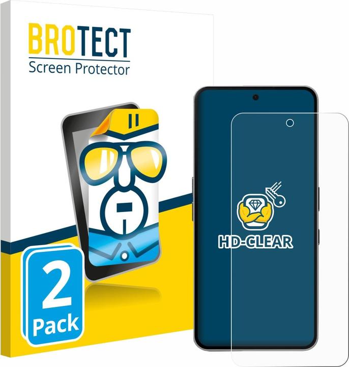 Immagine prodotto BROTECT Pellicola Trasparente (2 Pezzo/i, Niente Telefono (3a) Pro)