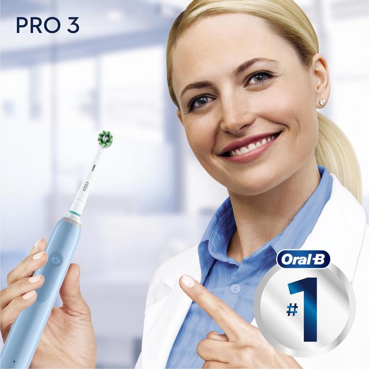 Image du produit Oral-B PRO 3 3770 brosse à dents électrique, bleu (Brosse à dents oscillo-rotative)
