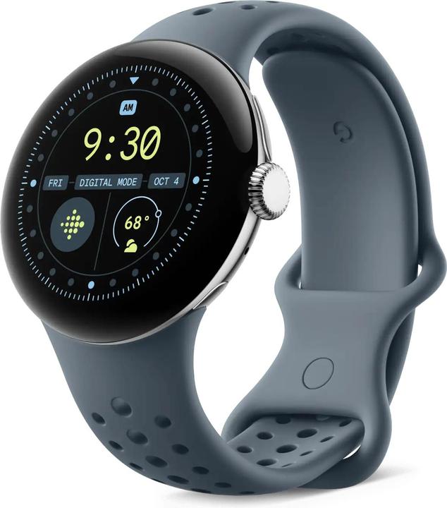 Immagine prodotto Google Pixel Watch 3 (45 mm), Active Sport Band (Silicone, Acciaio inossidabile)