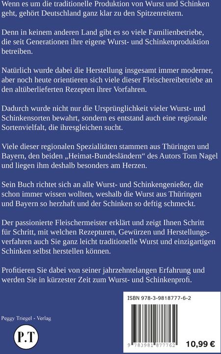 Produktbild Wurstrezepte aus Thüringen und Bayern (Deutsch, Tom Nagel, Triegel Peggy, 2022)