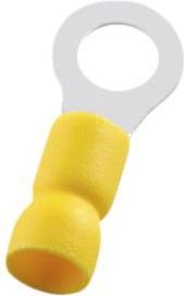 RND Electronics Ring cable lug, yellow, 4.3mm, 6mm², pack of 100 pieces