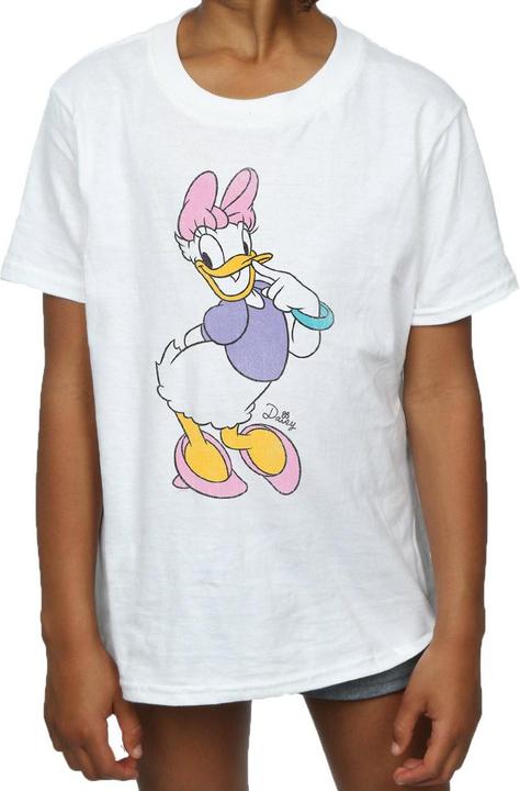 Immagine prodotto Disney Maglietta da ragazza Classic Daisy Duck in cotone (140, 146)