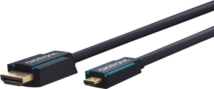 Image du produit clicktronic micro HDMI (Typ D) — HDMI (Typ A) (5 m, HDMI)