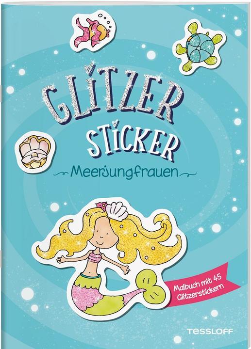 Produktbild Tessloff Glitzer-Sticker Malbuch. Meerjungfrauen