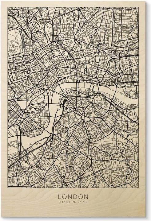 Immagine prodotto Trenddeko Mappa della città Londra (20 x 30 cm)