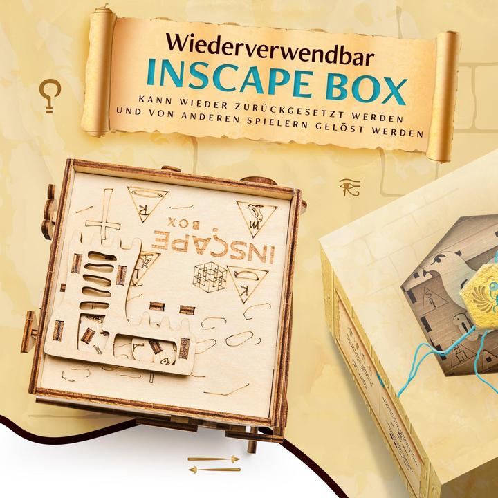 Actual product image Inscape Pharaoh's Secret - Puzzle Box (German, French, Italian, English)