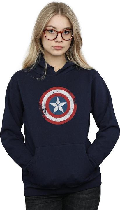Produktbild Captain America Civil War Distressed Shield Kapuzenpullover (S)