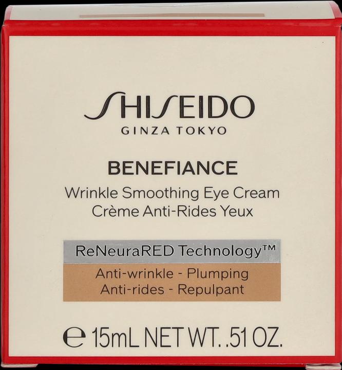 Produktbild Shiseido Benefiance Wrinkle Smoothing Eye Crème (Crème, 15 ml, Tag + Nacht)