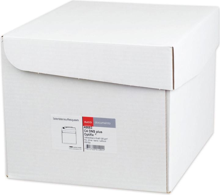 Image du produit Elco Enveloppes Documento avec soufflets latéraux, blanches (C4, 200 x)