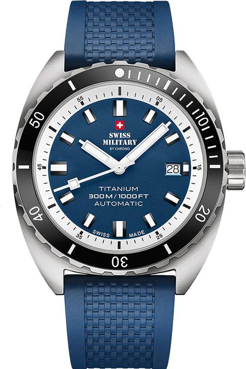 Immagine prodotto Swiss Military SMA34100.09 Diver Titanium Automatic 42mm 30ATM (Orologio sub, 42 mm)