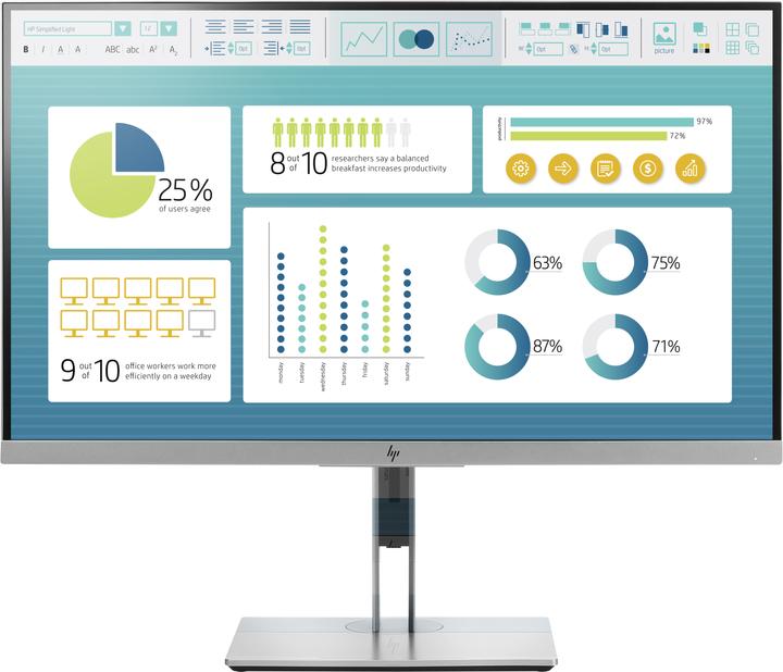 HP Elite E273 (1920 x 1080 pixels, 27")