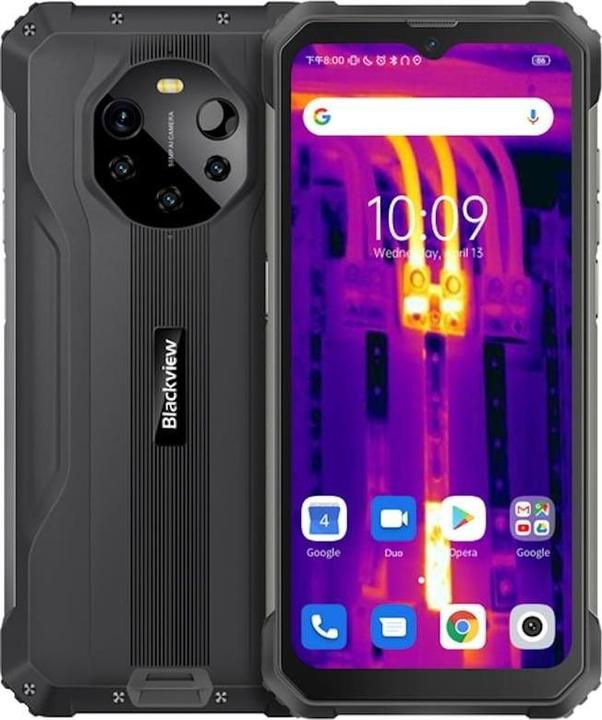 Actual product image Blackview BL8800 Pro 5G (FLIR - 6.58" Display - 128 GB, 8 GB RAM) Black (128 GB, Black, 6.58", 50 Mpx, 5G)