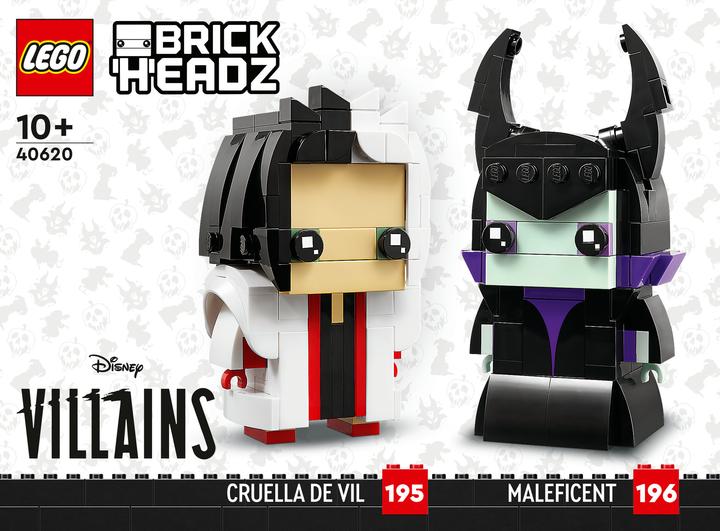 Immagine prodotto LEGO Crudelia e Malefica (40620, LEGO Brickheadz)