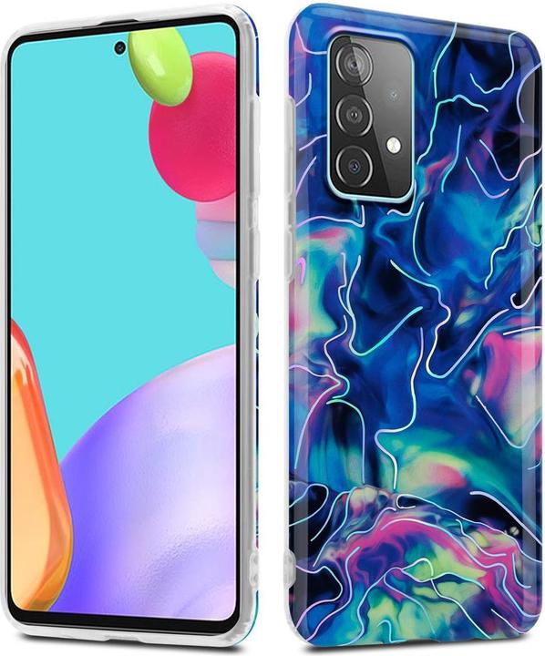 Actual product image Cadorabo IMD TPU Colorful Marble Cover (Samsung Galaxy A52, Samsung Galaxy A52 5G, Samsung Galaxy A52s 5G)