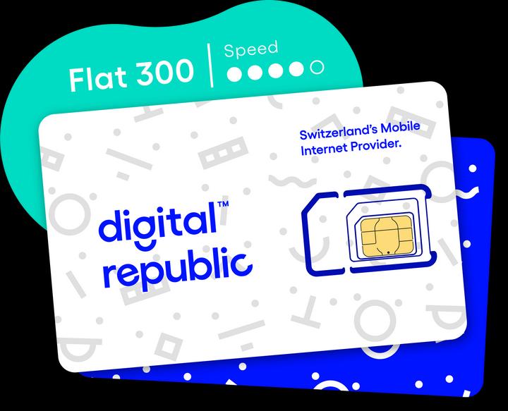 Actual product image Digital Republic SIM card Unlimited Internet for 365 days - High Speed (365 days unlimited 300 Mbit/s)