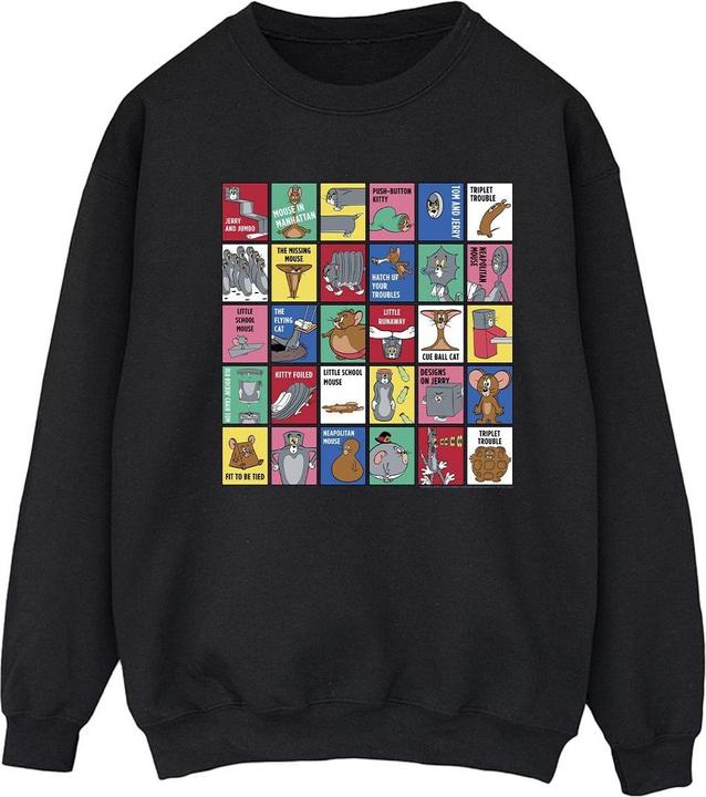 Actual product image Tom & Jerry Womens/Ladies Grid Squares Sweatshirt (XL)