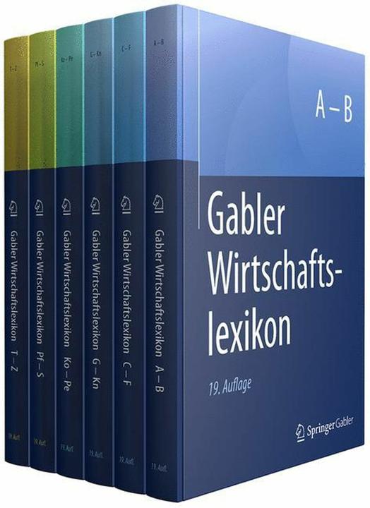 Immagine prodotto Dizionario commerciale Gabler, 6 parti (Tedesco, Springer, Media specializzati Wiesbaden, 2018)