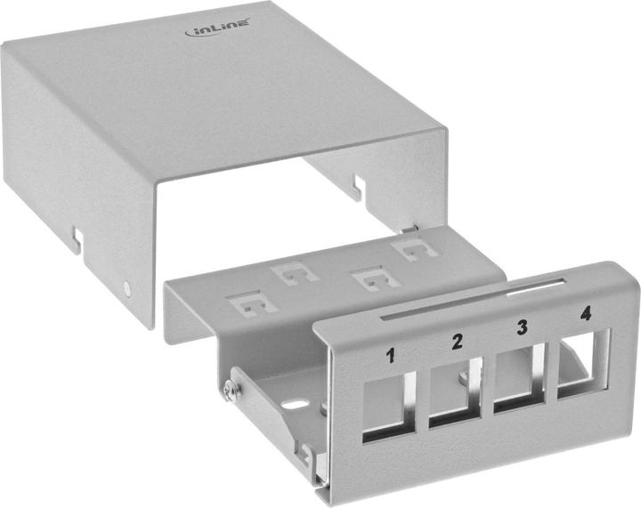 Immagine prodotto InLine Scatola del pannello patch montata a superficie per 4x Keystone RJ45