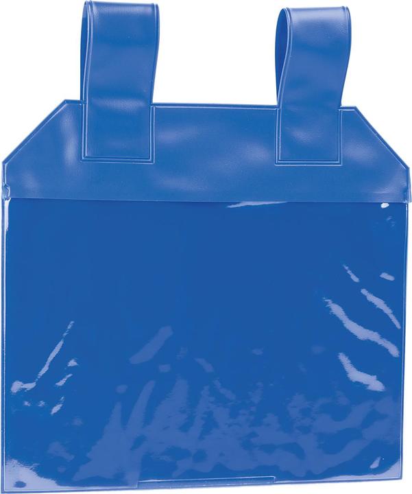 Produktbild Brady Grosse Einschubhüllen (Magnettaschen) mit magnet. Schlaufen, Vinyl, Blau, 155 x 220 mm (10er