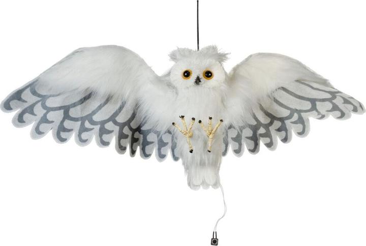 Actual product image Europalms Halloween Snow Owl, animated, 80cm