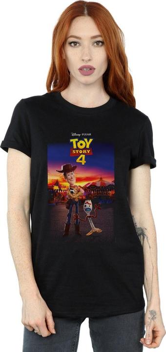 Immagine prodotto Disney Toy Story 4 Woody And Forky Poster Maglietta Ampia Donna (M)
