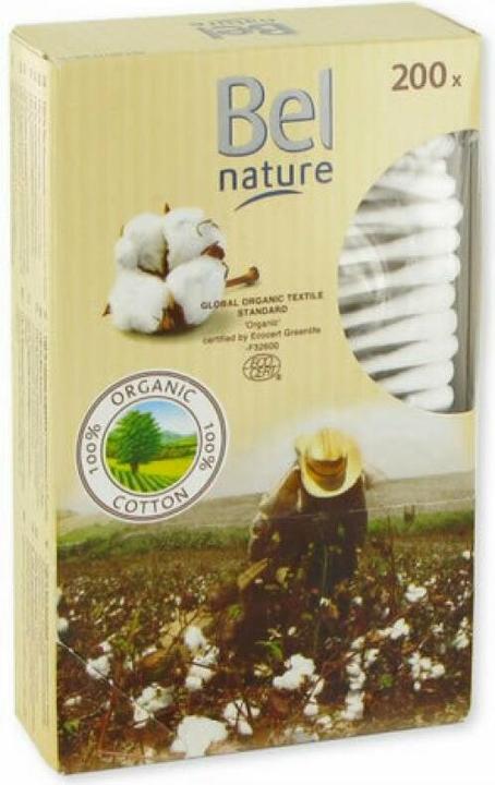 Produktbild Bel Cosmetic NATURE ECOCERT bastoncillos cartón algodón orgánico 200 pz