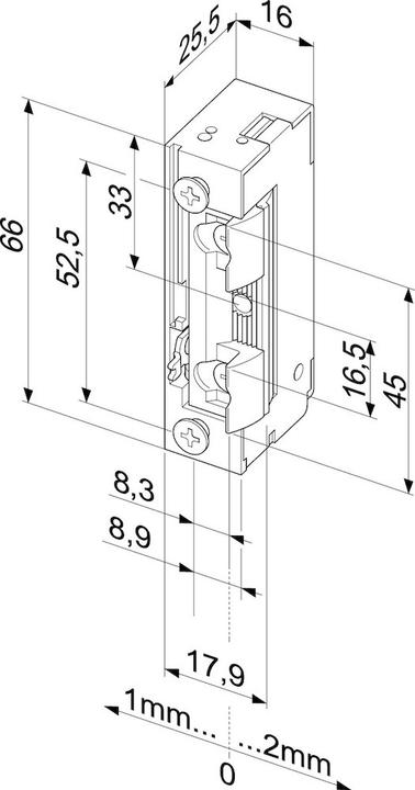 Produktbild FUSS Türöffner 118E130D11, Fafix, o.Stulp (Holztür, Indoor)