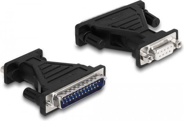 Produktbild Delock Adapter USB 2.0 Typ-A zu 1 x Seriell RS-232 D-Sub 9 + Adapter D-Sub 25 (1.80 m)