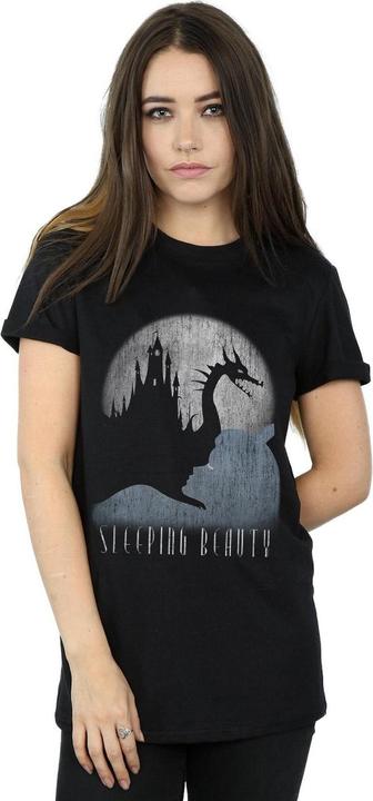 Actual product image Disney Womens/Ladies Sleeping Beauty Hidden Illusion Cotton Boyfriend T-Shirt (XXL)