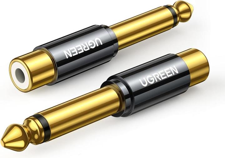 Produktbild Ugreen 6.35 mm Klinken Stecker auf RCA Cinch Buchse Adapter (Klinkenadapter)