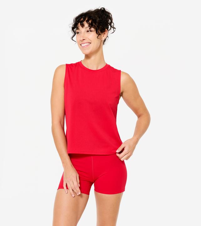 Decathlon Top Damen - rot