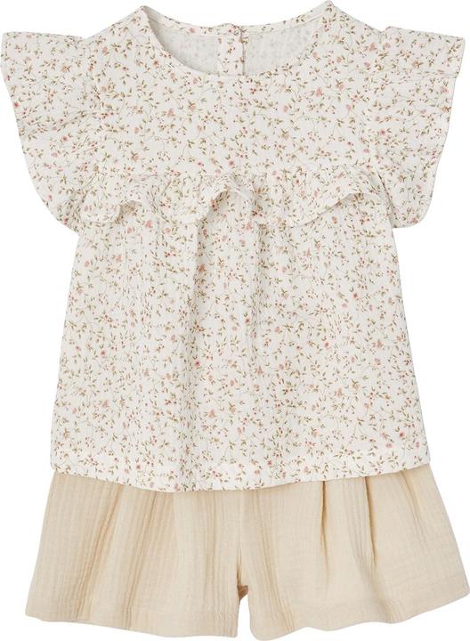 Produktbild Vertbaudet Festliches Mädchen-Set: Bluse & Shorts aus Musselin (92)