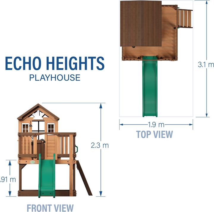 Actual product image Backyard Discovery Echo Heights Playhouse