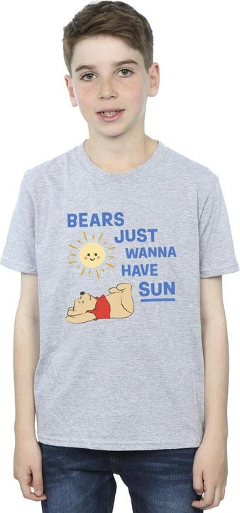 Actual product image Disney Boys Winnie The Pooh Bears Just Wanna Have Sun T-Shirt (152, 158)