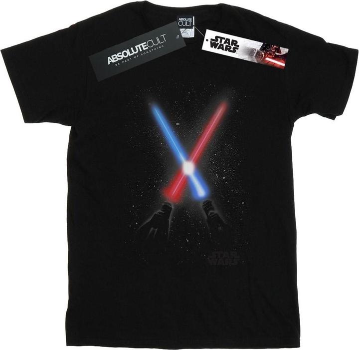 Immagine prodotto Star Wars Crossed Lightsabres Maglietta Ragazzi (128)