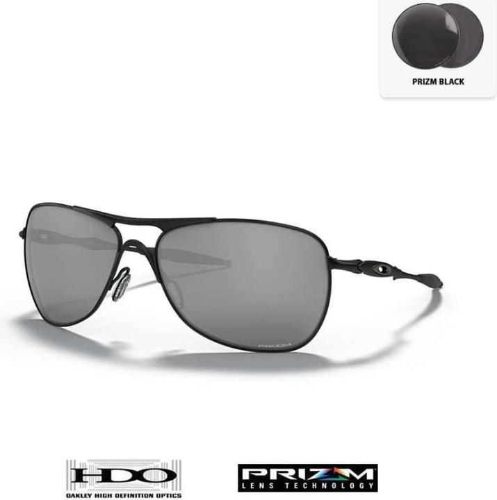 Oakley Crosshair Sonnenbrille - Schwarze Prizm Gläser - Schwarzes Gestell