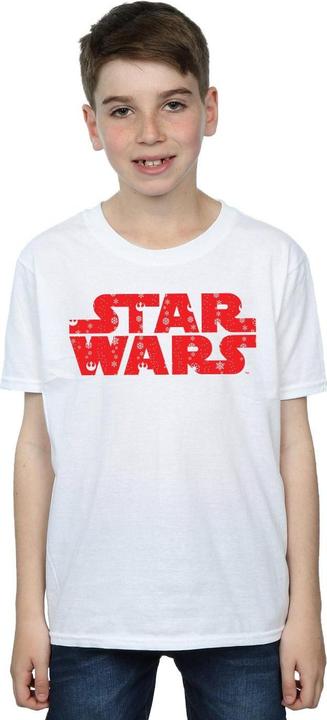 Actual product image Star Wars Boys Christmas Logo T-Shirt (116)