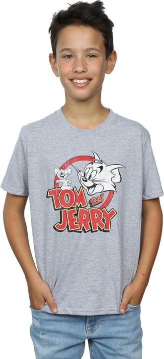 Immagine prodotto Tom & Jerry Distressed Logo Maglietta Ragazzi (140, 146)